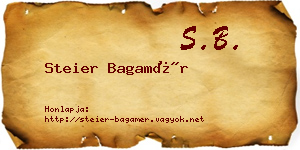 Steier Bagamér névjegykártya